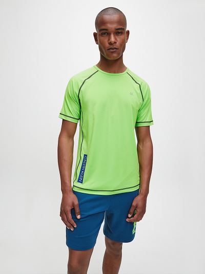 Calvin Klein Ruhák HU914587 | Calvin Klein Gym Férfi Póló Zöld